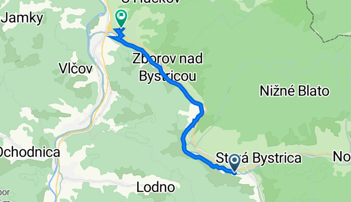 Bystrická Cyklomagistrála do Družstevná