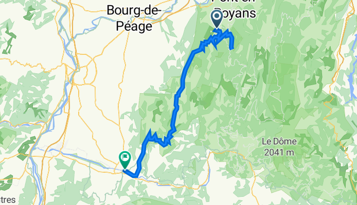 Saint Jean en Royans - Crest etape 4