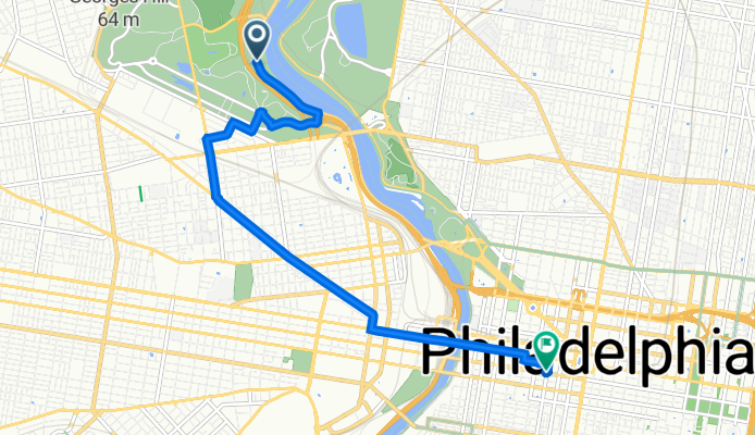 Martin Luther King Dr, Philadelphia to 80 S 17th St, Philadelphia