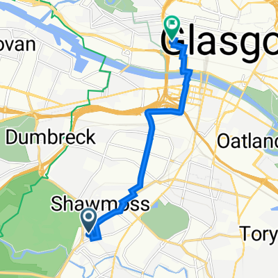 20 Ellangowan Road, Glasgow to 1 William St, Glasgow