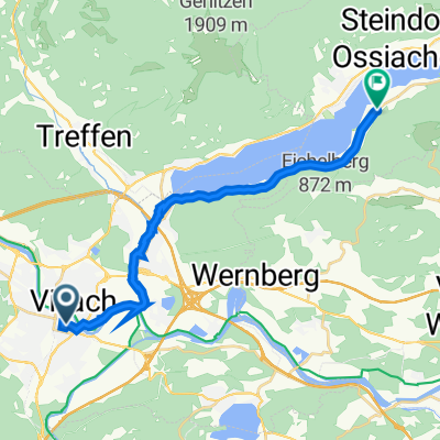 Peraustraße 14, Villach to Rappitsch 59, Ossiach