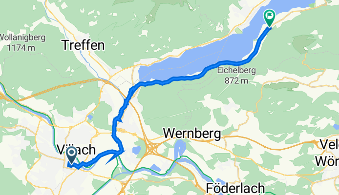 Peraustraße 14, Villach to Rappitsch 59, Ossiach