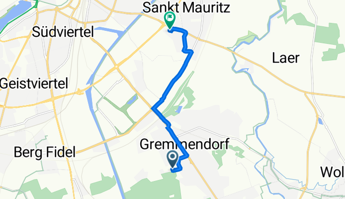 Angelsachsenweg 40, Münster nach Wolbecker Straße 224, Münster