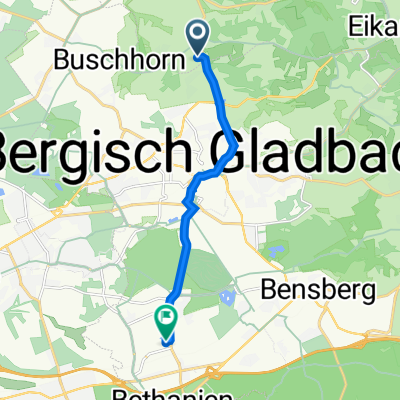 Mutzbroicher Straße 10, Odenthal nach Paul-Gerhardt-Straße 15, Bergisch Gladbach