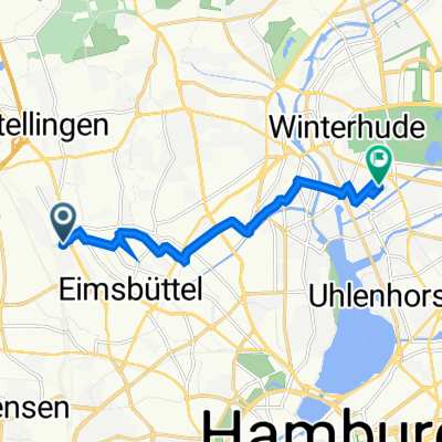 Försterweg 9, Hamburg nach Heidberg 42, Hamburg