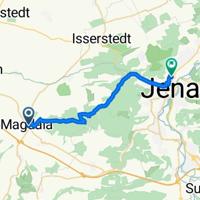 Breitenstraße 17, Magdala nach Dornburger Straße 26, Jena
