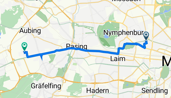 Gudrunstraße 10, München nach Golo-Mann-Weg 39, München