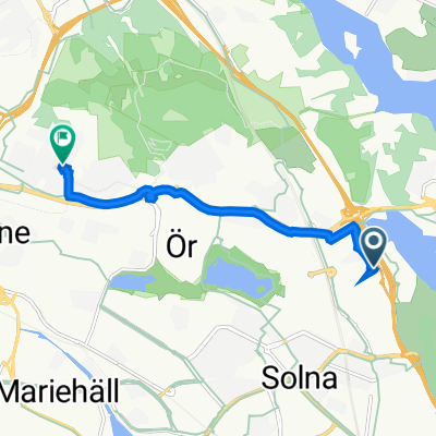 Gustav III:s boulevard 42, Solna to Forskningsringen 17, Sundbyberg