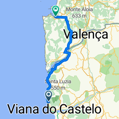 De Viana do Castelo a Avenida General Franco 109, Baiona