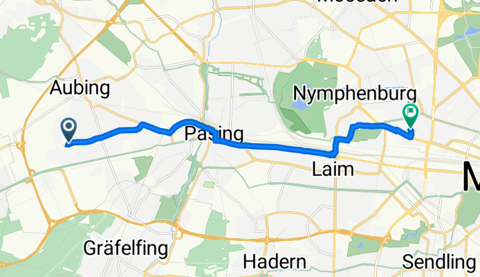 Ellis-Kaut-Straße, München nach Renatastraße 20B, München