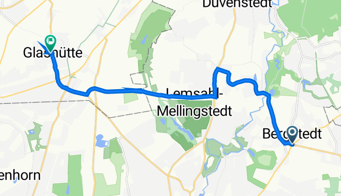 Volksdorfer Damm 268, Hamburg nach Poppenbütteler Straße 178, Norderstedt