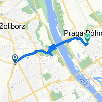 Dzika 28, Варшава до pl Gen Józefa Hallera 5B, Варшава