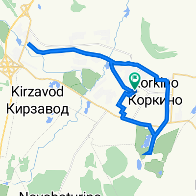 улица Сакко и Ванцетти, 24, Коркино до улица Сакко и Ванцетти, 24, Коркино