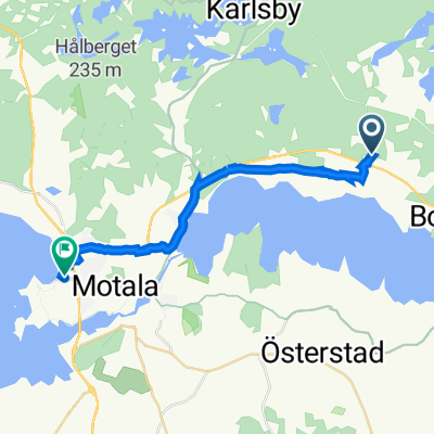 Länsväg E 1097, Borensberg nach Varamovägen 58B, Motala