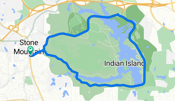 quick stone mtn loop to cafe