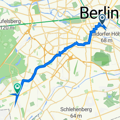 Alte Jakobstraße 45, Berlin nach Clayallee 347A, Berlin