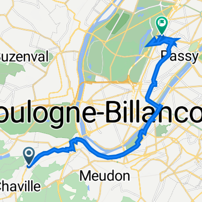 424 Avenue Roger Salengro, Chaville à 53 Boulevard Lannes, Paris