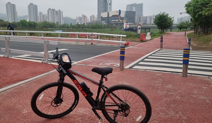 Photo 1 of the Bikemap route "강남로95번길, 진주시 ~ 주약동 776-29, 진주시"