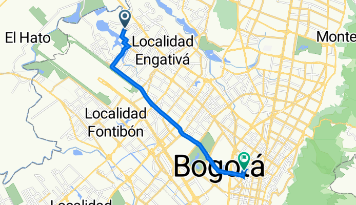 De Carrera 116B 74A-90, Bogotá a Calle 63b 23-35, Bogotá