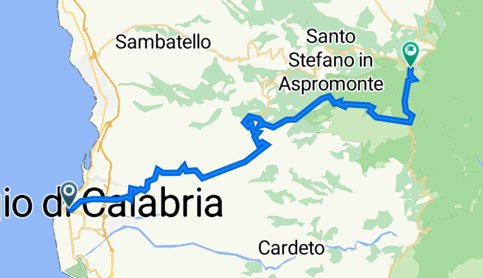TAPPA 1 REGGIO CALABRIA- GAMBARIE 32KM 1430 M