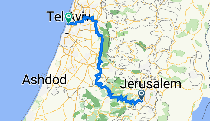 Derech Aharon Shulov 1, Jerusalem to Israel, Tel Aviv-Jaffa