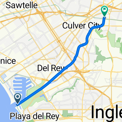 Ballona Creek Bike Path, Los Angeles to 3149 Reid Ave, Los Angeles