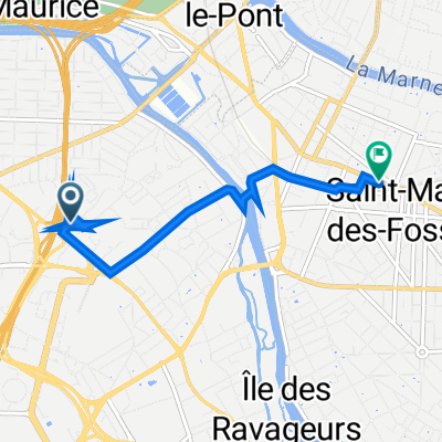 120 Avenue du Maréchal de Lattre de Tassigny, Créteil à 48 Boulevard Rabelais, Saint-Maur-des-Fossés