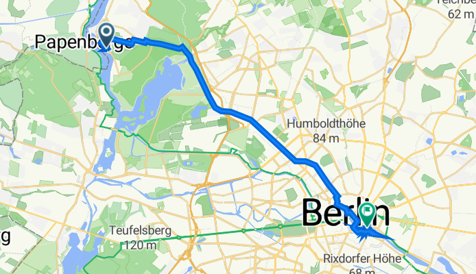 Sandhauser Straße 89, Berlin nach Am Köllnischen Park 4, Berlin