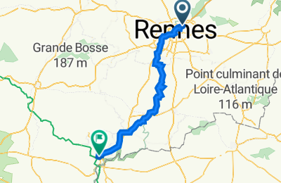 Route in der Bikemap App öffnen