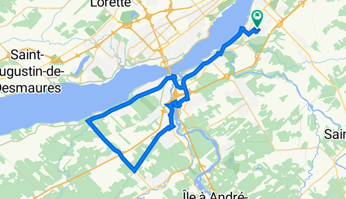 Lévis Quartier St-David, Route Lageux, retour Marie-Vitorin