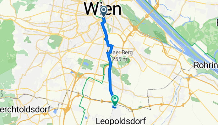 Hegelgasse 21, Vienna to Haydnstraße 115, Leopoldsdorf