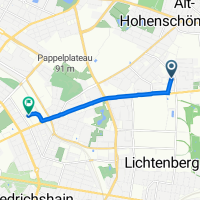 Genslerstraße 48, Berlin to Paul-Heyse-Straße 26, Berlin