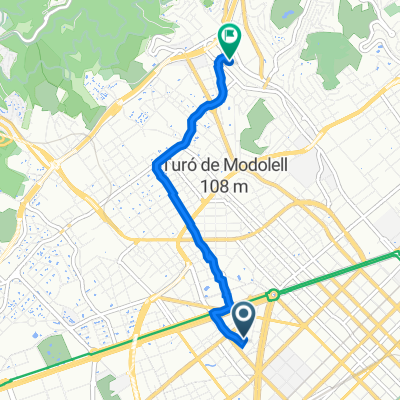 Carrer de Bordeus, 21, Barcelona to Carrer de Gomis, 98, Barcelona