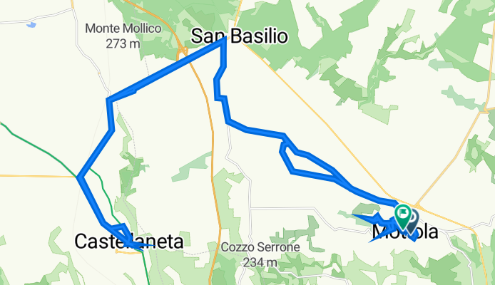 Da Via Urbano Rattazzi 7, Mottola a Via C. Poerio 8, Mottola