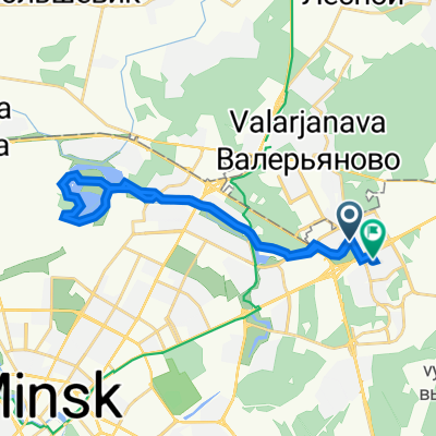 От Шафарнянская, Минск до улица Руссиянова 12, Минск