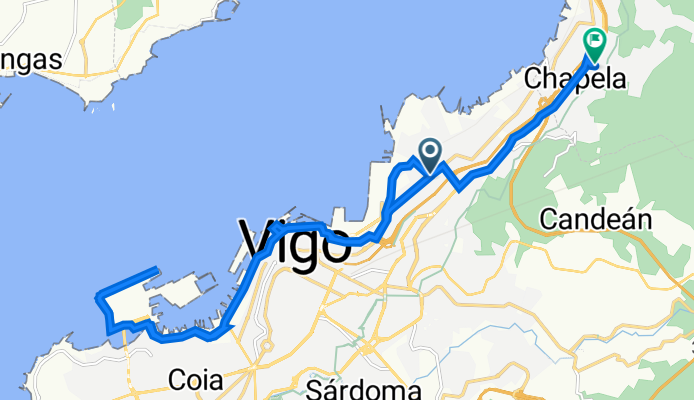 Rúa de Enrique Lorenzo, 1, Vigo a Camiño Cidadelle, 10, Redondela