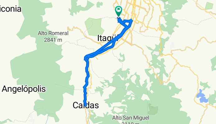 De Calle 12c 55-17, Medellín a Calle 13 Sur 55-185, Medellín