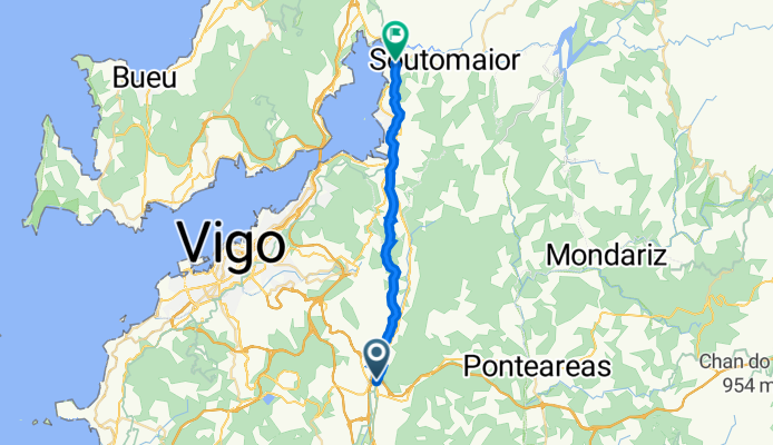 Carretera Porriño a Redondela, Mos to Rúa das Lameiriñas, 2A, Soutomaior