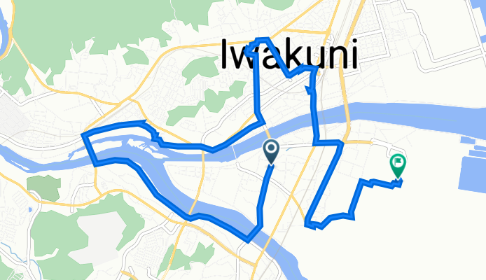 9-40, Kurumamachi 1-Chōme, Iwakuni to Misumimachi, Iwakuni
