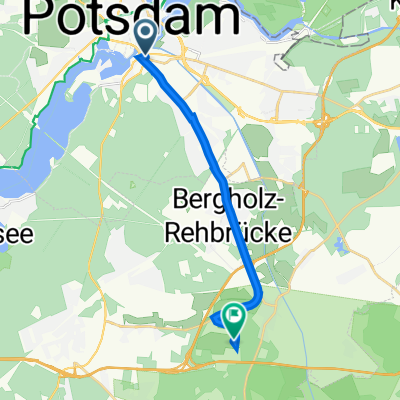 Friedrich-Engels-Straße 102, Potsdam nach Saarmund, Nuthetal