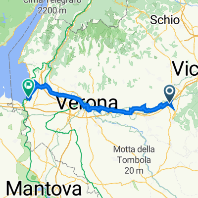 Via Fracanzana 3 nach Via Brusà 16, Lazise