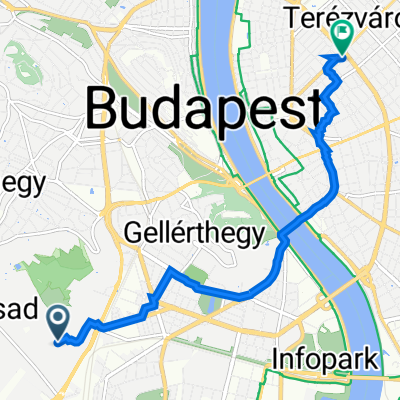 Maderspach Károlyné utca 23., Budapest to Liszt Ferenc tér 11., Budapest
