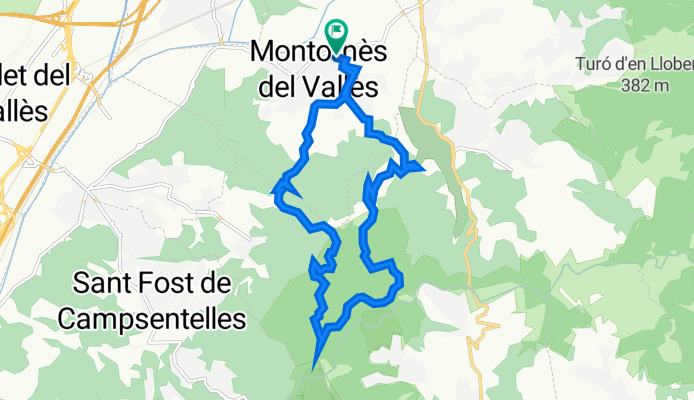 Carrer de Rafael Alberti, 5, Montornès del Vallès to Carrer de Rafael Alberti, 5, Montornès del Vallès
