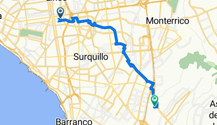 De Calle las Camelias 292, San Isidro a Jirón Las Orquideas 204, Cercado de Lima