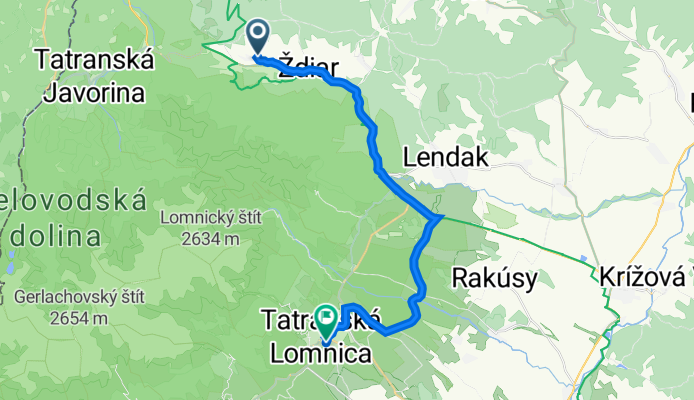 Ždiar do Vysoké Tatry