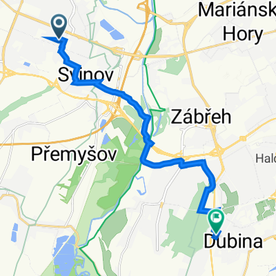 Čkalovova 913/9, Ostrava to Dr Jaromíra Šavrdy 3014/14, Ostrava