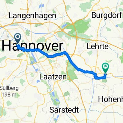 Große Straße 13, Hannover nach Gutsstraße 1, Sehnde