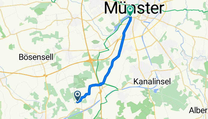 Senden nach Weseler Straße 3, Münster