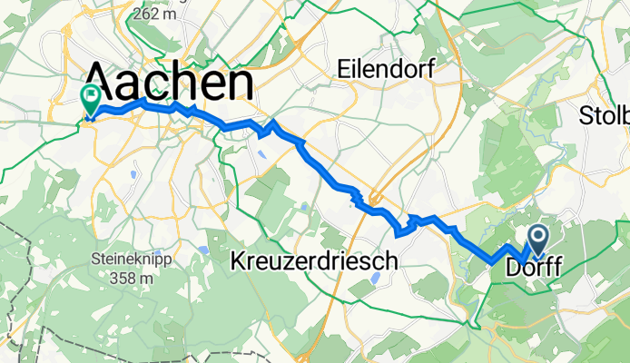 Dorffer Linde 1, Stolberg (Rheinland) nach Vaalser Straße 234, Aachen