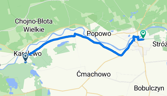 Droga Wojewódzka 145, Wronki do Osiedle Słowackiego 9D, Wronki